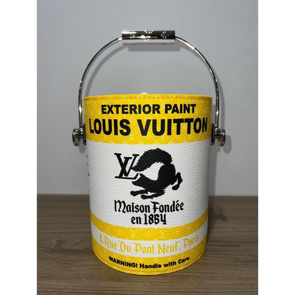 Louis Vuitton Yellow LV Paint Can Monogram Top Handle Shoulder Crossbody Bag - Picture 2 of 14